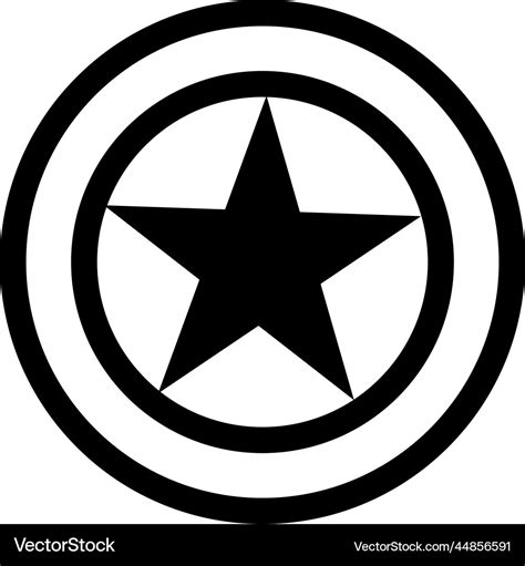 Captain america icon 4th of july Royalty Free Vector Image