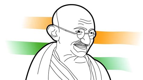 Pencil Drawing Images Of Gandhiji