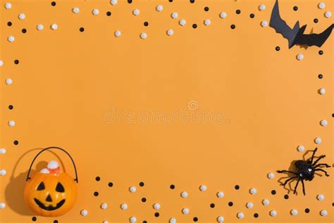 Halloween Themed Background Border Stock Photo - Image of design ...