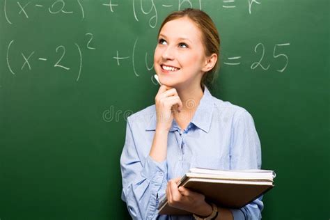 Girl Doing Math on Chalkboard Stock Photo - Image of girls, math: 21880916