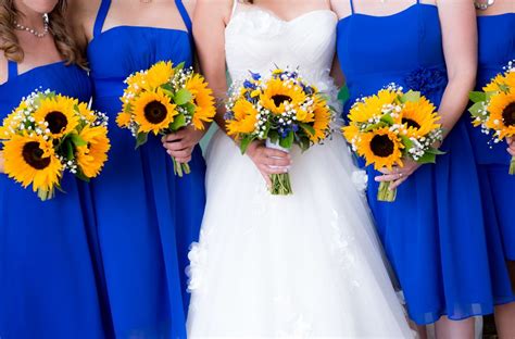 {Royal Blue & Sunflower Yellow} Summer Wedding|Kristin & Jon | Summer wedding colors, Royal blue ...