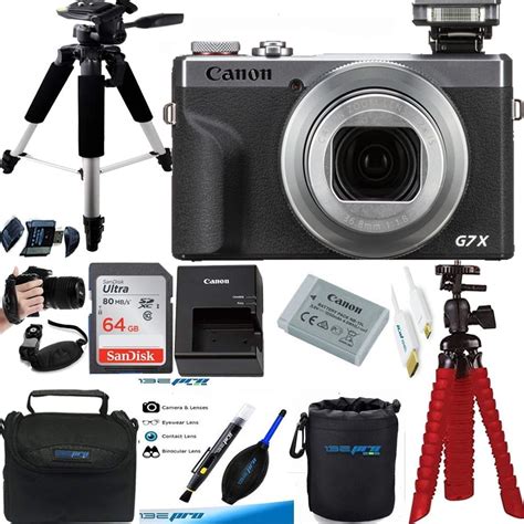 Canon - PowerShot G7 X Mark III 20.1-Megapixel Digital Camera - Silver - Premium Accessories ...