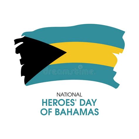 National Heroes` Day of Bahamas Vector Stock Illustration - Illustration of heritage, emblem ...