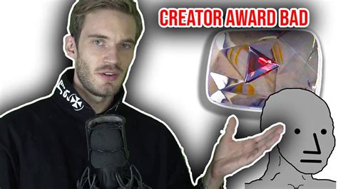 Pewdiepie gets BACKLASH for 100 mil subs play button - YouTube