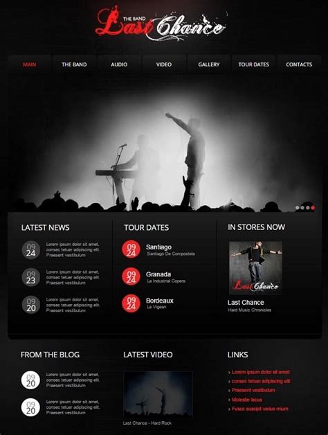 Music Band Website Templates that Will Rock You