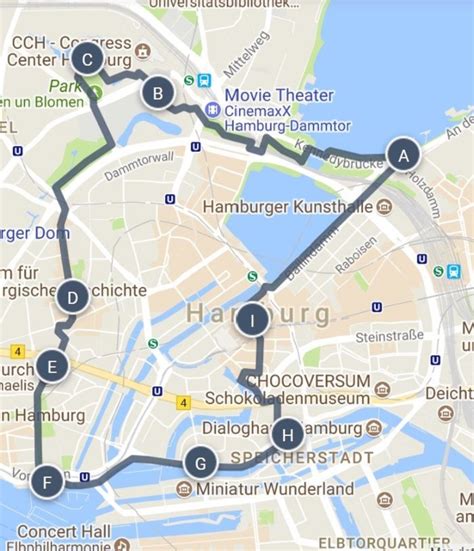 Hamburg Attractions Map | FREE PDF Tourist City Tours Map Hamburg 2024