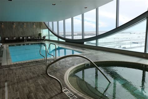 View of the hot tub and pool at the Westin Hotel, Denver International Airport, Denver, Colorado ...