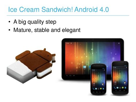 Ice Cream Sandwich! Android 4.0