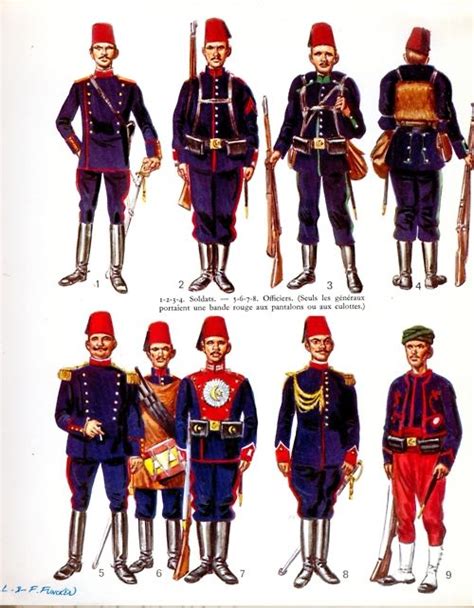 Ottoman Empire Military Uniforms 19th Century Turkish Soldiers, Turkish Army, Military Gear ...