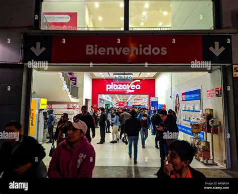 Plaza Vea supermarket on ot the biggest in Lima Peru Stock Photo - Alamy