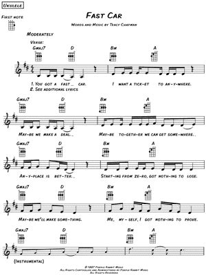 "Fast Car" Sheet Music - 32 Arrangements Available Instantly - Musicnotes