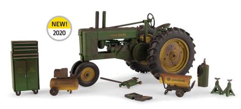 1/16 John Deere "A" NF Tractor & Barn Find Set - Ertl 75th Anniversary | AgFarmToys.com