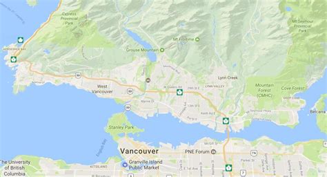 Vancouver mountains map - Vancouver island mountains map (British ...