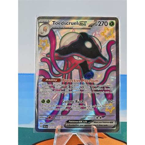 Pokemon Card "Toedscruel EX Shiny 213/091" ENG Paledean Fates | Shopee ...