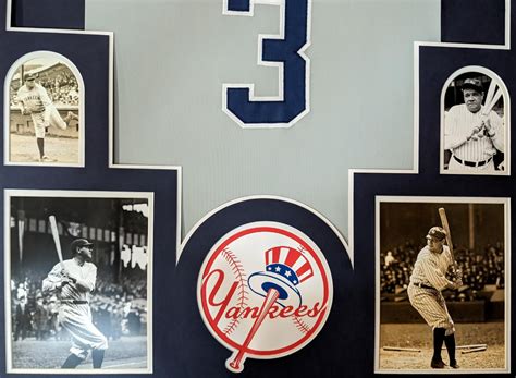 Babe Ruth Unsigned Custom Framed Jersey Display | Pristine Auction