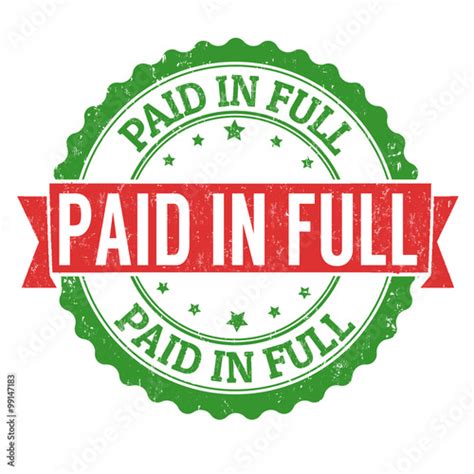 "Paid in full stamp" Stock image and royalty-free vector files on Fotolia.com - Pic 99147183