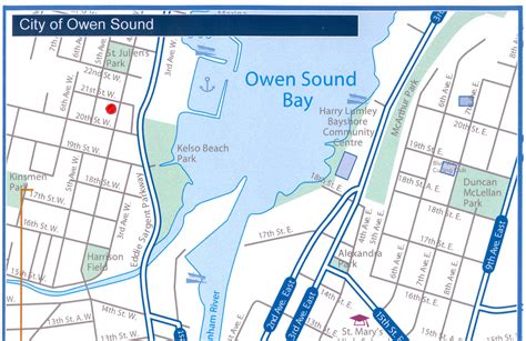 Owen Sound Map - Owen Sound Ontario Canada • mappery