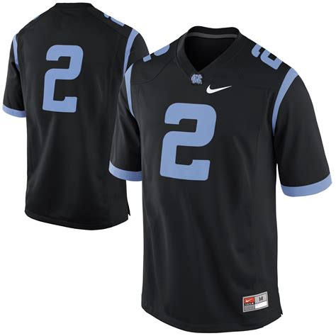 Nike North Carolina Tar Heels (UNC) #2 Game Football Jersey - Black