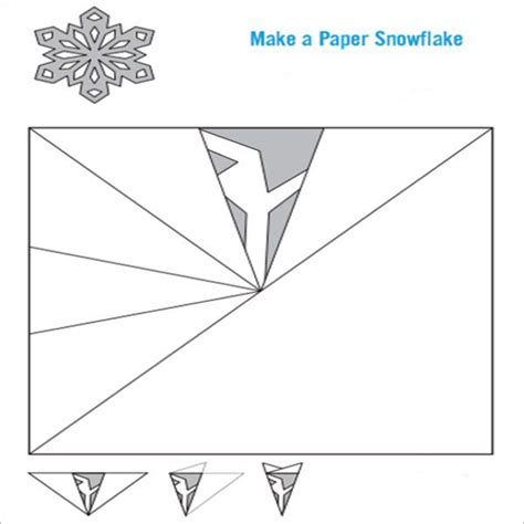 easy flake | Snowflake template, Printable snowflake template, Paper snowflake patterns