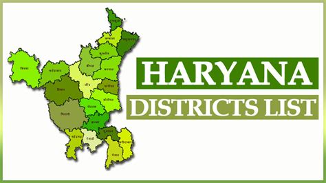 Haryana Districts List PDF 2024 Population, Area and Date Wise