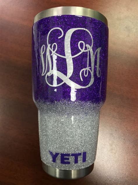 GLITTER DIPPED YETI cup Glitter Yeti by PurplePeacockStudios | Dipped ...