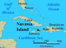 Navassa Island located map. Located map of Navassa Island | Vidiani.com | Maps of all countries ...