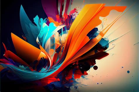 Premium Photo | A colorful abstract digital artwork