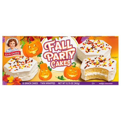 Little Debbie Vanilla Fall Party Cakes - Shop Snack Cakes at H-E-B