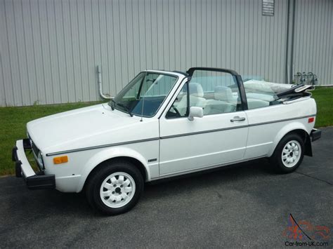 AWESOME 1985 Volkswagen Cabriolet! 28K MILES! TRIPLE WHITE! ORIGINAL! VW Rabbit!