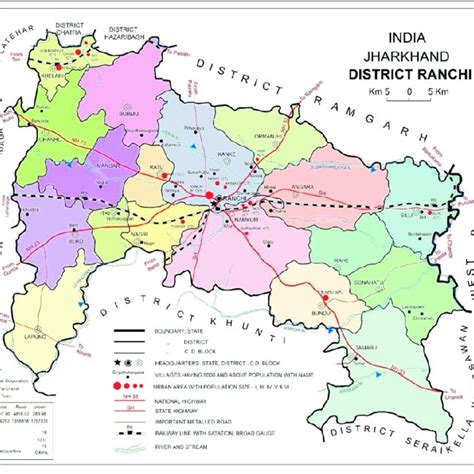 Administrative Map of Ranchi District | Download Scientific Diagram