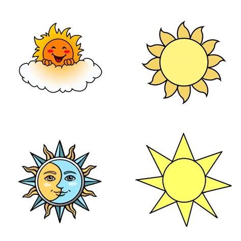 How To Draw A Sun Step By Step