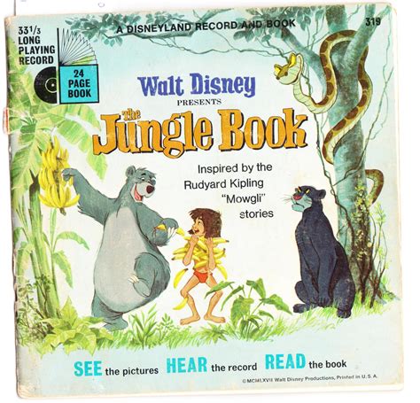 Walt Disney Presents: The Jungle Book with Songs from the Film : Book and Record by Walt Disney ...