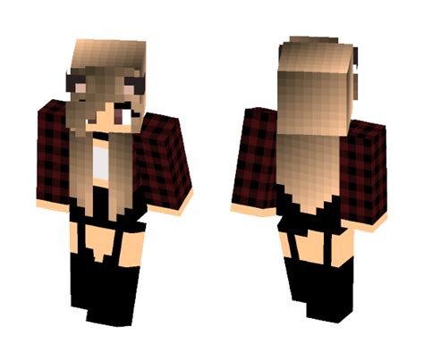 Get really cute cat girl Minecraft Skin for Free. SuperMinecraftSkins