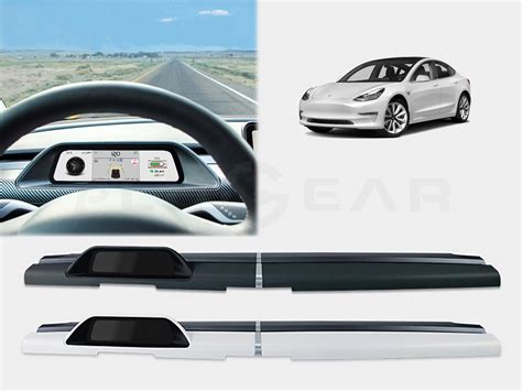 Tesla Model 3: Dashboard Upgrade Module with Instrument Display - Plugear