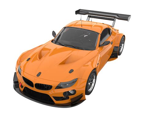 Race car isolated on transparent background. 3d rendering - illustration 19545336 PNG