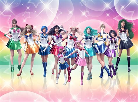 Sailor Moon and Sailor Senshi Group Wallpaper by exokinetic on DeviantArt