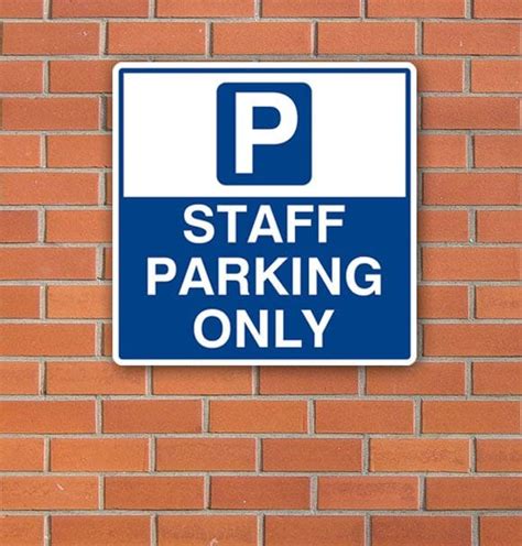 Staff Car Parking Sign - Signs2Schools