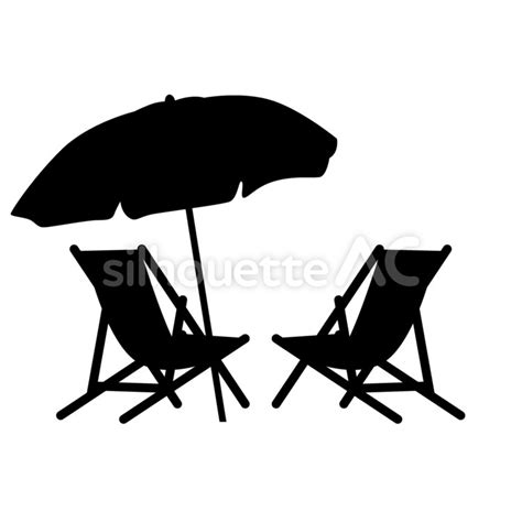 Umbrellas and chairs 114156 - Free Download - silhouetteAC