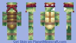 TMNT: Raphael Minecraft Skin