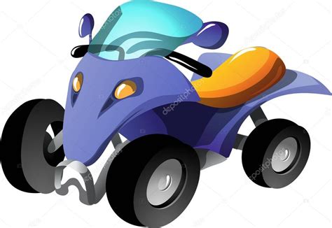 Cartoon quad bike — Stock Vector © ledav #18225381