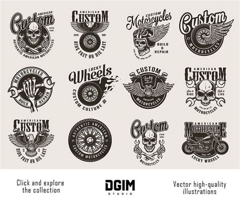 37 Vintage Custom Motorcycle Emblems | Custom motorcycle, Motorcycle design, Emblems