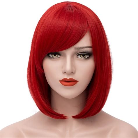 Cheap Red Bob Wig With Bangs, find Red Bob Wig With Bangs deals on line at Alibaba.com