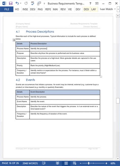 Business Requirements Templates (MS Office) – Templates, Forms, Checklists for MS Office and ...