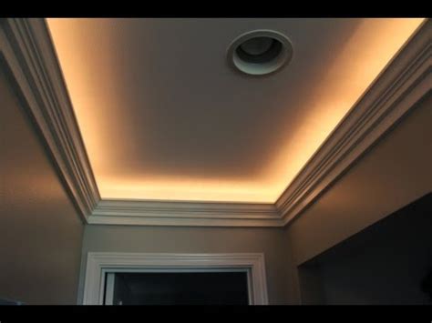 Crown Molding with Indirect Lighting Installation - YouTube