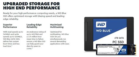 WD Blue SSD 500GB Western Digital Internal Solid State Drive Laptop 3D Nand 2.5" SATA III 545MB/s