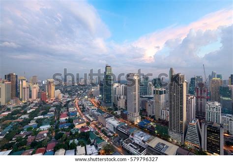 Makati City Skyline Manila Philippines Stock Photo (Edit Now) 579796327