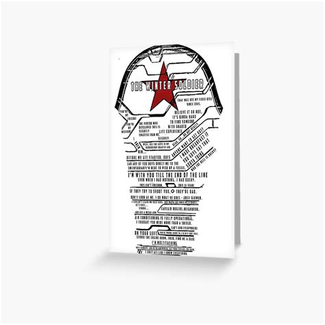 "The Winter Soldier Quotes" Greeting Card by TheConcertKid | Redbubble