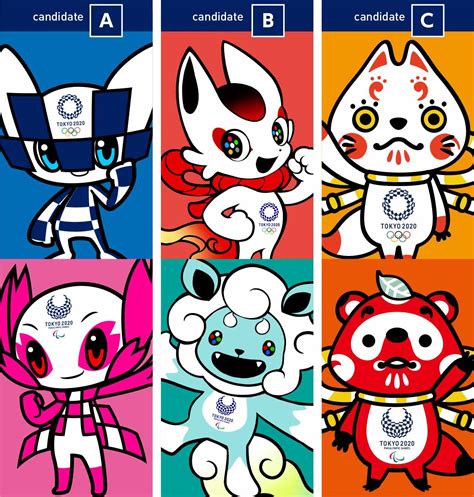 Candidatos a mascote Tokyo 2020 - Made in Japan