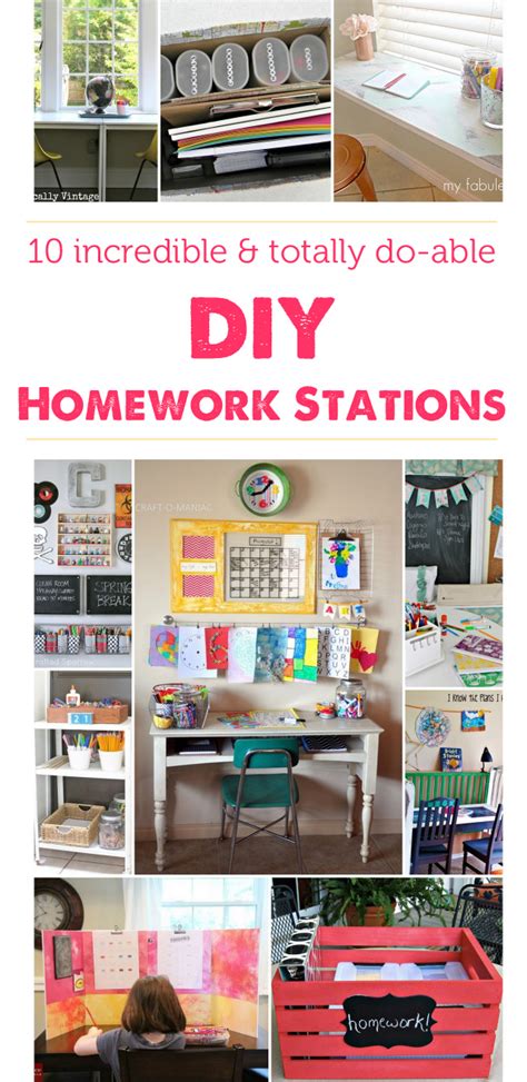 Parenting Hack: Do-able DIY Homework Stations to Set Up at Home ...