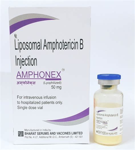 Liposomal Amphotericin B Liquid Amphonex 50 Mg Injection, | ID: 23117012048